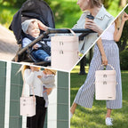 Breastmilk Cooler Bag with Ice Pack Fits 6 Baby Bottles Up to 9 Ounce