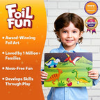 Skillmatics Foil Fun - Dinosaurs, No Mess Art for Kids, Craft Kits & Supplies, DIY Creative Activity, Travel Toys, Gifts for Boys & Girls Ages 4, 5, 6, 7, 8, 9