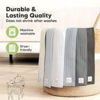 KeaBabies Organic Cotton Burp Cloths Baby Girl, Boy - 6-Pack Large Burping Clothes for Babies, Spit Up Rags, Super Soft & Absorbent Newborn Wash Towels, Gender Neutral, Non-Shrink (Stria, Granite)