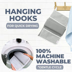 Comfortable Baby Bath Kneeler and Elbow Rest Pad Set – Thick Memory Foam Bath Kneeling Pad with Elbow Support – Baby Bathtub Cushion with Toy Organizer for Bathing Infant or Toddler - Grey