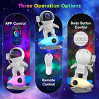 Astronaut Galaxy Projector for Bedroom, Star Projector Galaxy Light with App & Remote Control, White Noises, Bluetooth Speaker, Rocket Night Light for Kids, Ceiling, Gifts, Room Decor