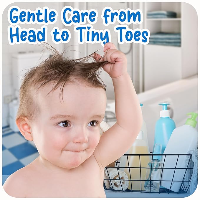 Ricitos de Oro 2-in-1 Baby Shampoo and Body Wash with Chamomile & Honey, Gentle Tear-Free Formula for Newborns & Toddlers, Sensitive Skin Care with Mild Scent, No Harsh Ingredients, 13.5 fl oz, 2-Pack