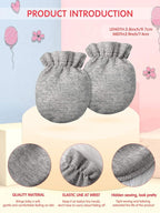 24 Pairs Newborn Baby Mittens Unisex Cute Glove No Scratch Baby Mittens Gloves for 0-6 Months Boys Girls