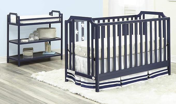 Suite Bebe Celeste Changing Table Safety Rail Included, Navy Blue