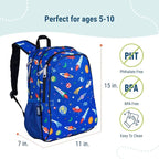 Wildkin 15-inch Kids Backpack – Durable, Padded, Adjustable for School & Travel - Out of this World