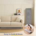 MAXYOYO 1.2" Thick Baby Play Mat for Floor, 49"x 49" Foldable Playpen Mat, Tummy Time Foam Mats Ultra Soft Support, Padded Carpet with Non-Slip Backing for Infant,Kids and Toddler Crawling, Grey