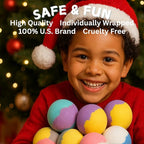 EvolutionUSA Black Epic Superhero Bath Bombs for Kids, 6 Super Hero Bath Bombs with Toy Inside, Lush Childrens Bathbombs, Organic Bathbomb with Surprise Inside, Fizzy Fun Superhero Bath Balls