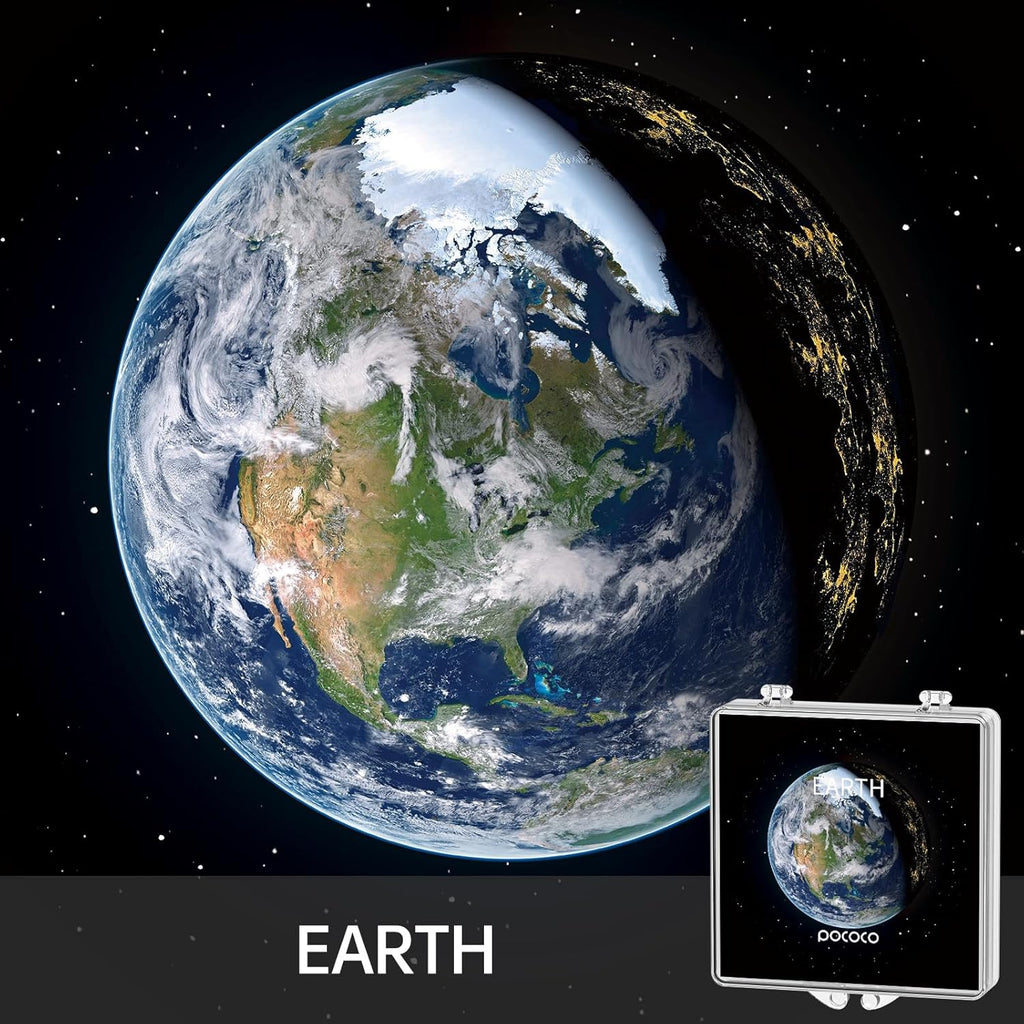 POCOCO Immersive Planet Series Galaxy Star Projector Night Light Discs: Realistic Galaxy Patterns, 5K Ultra HD, 96% Light Transmission, High Brightness - 8-Piece Pack (Projector Not Included)