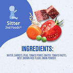 Gerber Stage 2 Baby Food, Beef Vegetable Puree Tub, Nourishing Blends, No Added Colors or Flavors, Baby Puree, 16-Pack