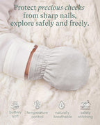 SuperSoft Baby Mittens, Bamboo Viscose Infant Newborn Mittens for Girls Boys No Scratch Gloves 6 Pack