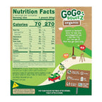 GoGo squeeZ Organic Applesauce and Fruit Puree, Apple Apple, 3.2 oz (Pack of 48), Unsweetened Organic Fruit Snacks for Kids, Gluten Free, Nut Free and Dairy Free, Recloseable Cap, BPA Free Pouches