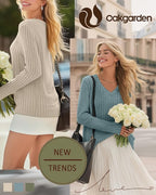 3 Pack Women's Maternity Nursing Tops, V Neck Breastfeeding Sweaters Long Sleeve Hidden Zipper Shirts