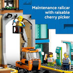 LEGO City Central Train Station Building Toy - Multi-Level Pretend Play Set for Boys & Girls, Ages 7+ - Building Blocks for Kids - Gift Idea for Christmas - 60469