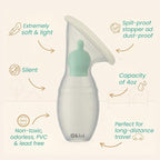 Manual Breast Pump - Breast Milk Collector - Manual Breast Milk Extractor - Breast Milk Extractor Pump - Breastfeeding Pump - Breast Milk Container with Lid and Stopper, BPA and PVC Free