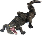 FUNSHOWCASE African Jungle Animals Black Nile Crocodile Toy Figure Realistic Plastic Figurine Height 2.5-inch