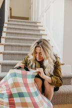 Copper Pearl Multi-Use Cover: Car Seat Covers, Nursing Cover, and Stroller Cover for Sun - Stretchy Fabric, All-Season Use, Stylish Designs, Easy Access for Moms - Nicholas