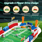 Foosball Table Soccer Game for Kids: Mini Interactive Soccer Board Game - 3 4 5 6 7 8 9+ Year Old Kids Sports Toy for Home Family Party - Fun Birthday Gift for Boys Girls