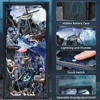 Book Nook Kit, DIY Miniature Dollhouse Book Nook Kit with Dust Cover and LED Light (The Song of Sirens)