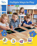 TEKFUN 8.5in 2 Pack LCD Writing Tablet for Kids Coloring Doodle Board Magic Drawing Pad for Kids with Anti-Lost Stylus, Car Trip Educational Toys Birthday Gift for 3 4 5 6 7 Kids Girls Boys Toddlers