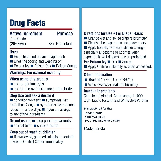 Zinc Oxide Ointment for Adults and Babies - 1 oz Diaper Rash Ointment, Case of 72 - Skin Protectant for Diaper Rashes, Cuts, and Burns