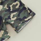 wdehow Toddler Kids Baby Boy Summer Clothes Sets 1T 2T 3T 4T 5T Letter Print Short Sleeve Tops Camouflage Shorts Outfits