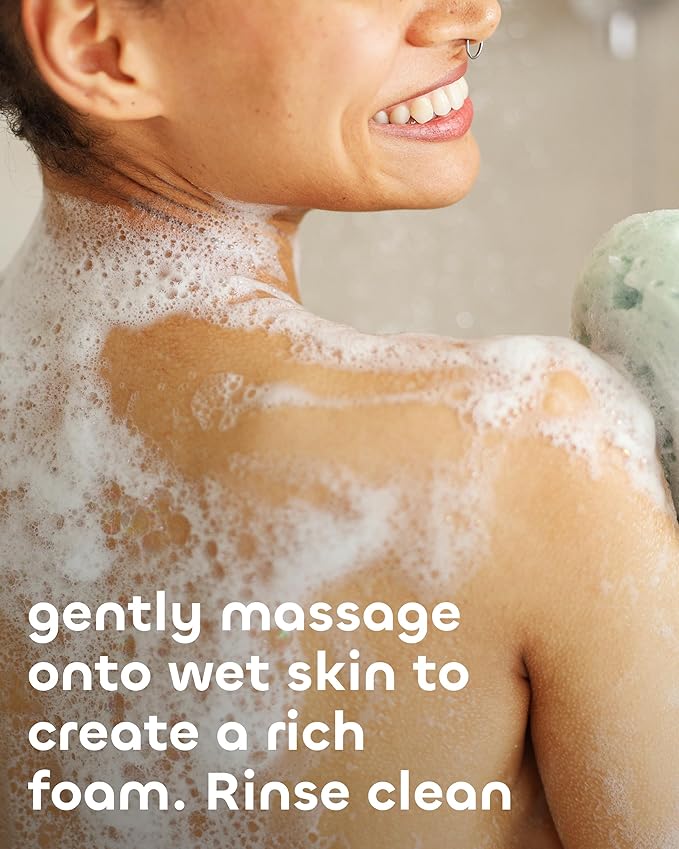 Seaweed Bath Co. Detox Body Wash - Rosemary Mint - Hydrating Foaming Cleanser with Refreshing Natural Ingredients - Vegan, Paraben and Sulfate Free Shower Gel for Women and Men - 12 oz