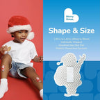 BioSwiss Bandages, Santa Claus Shaped Self Adhesive Bandage, Latex Free Sterile Wound Care, Fun First Aid Kit Supplies for Kids, 50 Count