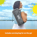 Bright Starts Pop 'N Sit Portable Booster, Indoor/Outdoor Use, Floor Seat with Feeding Tray, Grey, 6 Mos - 3 Yrs