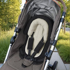 COOLBEBE Upgraded Babybody Support & Strap Covers Set for Newborn Infant Toddler - Extra Soft Breathable Car Seat Insert Cushion Pad, Perfect for Carseats, Strollers, Swing, Black