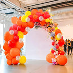 JOYIN 150 Pcs Orange Balloons, Different Sizes 18 12 10 5 Inch Orange Latex Balloon Arch Kit with Instruction for Birthday Party Graduation Wedding Holiday Decoration