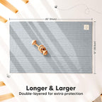 KeaBabies Organic Cotton Burp Cloths Baby Girl, Boy - 6-Pack Large Burping Clothes for Babies, Spit Up Rags, Super Soft & Absorbent Newborn Wash Towels, Gender Neutral, Non-Shrink (Stria, Granite)