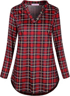 Joymom Maternity Rolled Long Sleeve Nursing Tops Tunic Blouses Breastfeeding