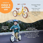 Retrospec Cub Toddler 12" Balance Bike, 18 Months - 3 Years Old, No Pedal Beginner Kids Bicycle for Girls & Boys, Flat-Free Tires, Adjustable Seat, & Durable Frame