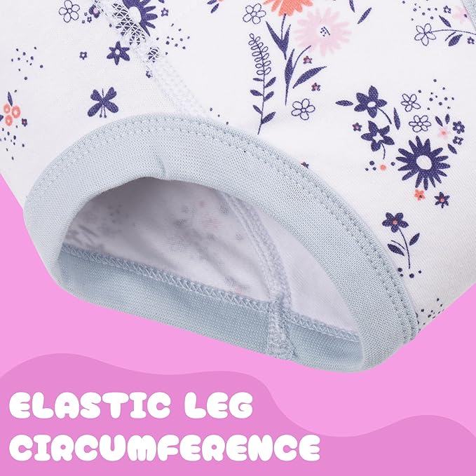 BIG ELEPHANT 10-Packs Training Underwear Absorbent Toddler Potty Trained Pants for Boys and Girls, 12 Months - 9 Years