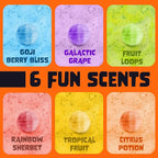 Halloween Bath Bombs for Kids with Surprise Halloween Toys Inside (6 Pack) - Large Pumpkin Bath Bombs for Kids, Boys, Girls & Teens – Spooky Boo Basket Stuffers for Kids - Made in USA by Two Sisters