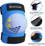 BOSONER Kids/Youth Knee Pad Elbow Pads for Roller Skates Cycling BMX Bike Skateboard Inline Rollerblading, Skating Skatings Scooter Riding Sports