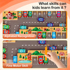 Magnetic Fidget Toys Handheld Game for Kids & Teens, Montessori Wooden Puzzle Game Board,Fine Motor Skills Educational Sensory Toys & Stress Relief Party Favors Toy &Best Gifts for Preschoolers