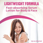 Gold Bond Plumping Collagen Body and Face Serum Lotion, Lightweight Hydrating Moisturizer with Collagen Peptide Complex, Jojoba and Grapeseed Oils to Visibly Plump Skin, Cherry Blossom Scent, 8 oz