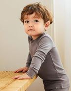 VAENAIT 6M-12Y Toddler Toddler Kids Toddler Girls Boys Soft Comfy Modal Tencel Solid Raglan Sleepwear Pajamas Pjs 2pcs Set