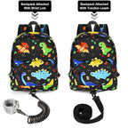 Accmor Toddler Backpack Leash, Kids Backpack with Anti Lost Wrist Link, Mini Child Backpack Leash Baby Harness for Outdoor Walking, Cute Dinosaur Backpack Tether for Boys Girls Age 1-3 Years Old