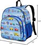 Wildkin 12-inch Kids Backpack – Padded, Adjustable, Ideal for Daycare & Travel - On the Go