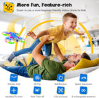 Drones for Kids With Cool Light, Kids Drone with 3D Flip, Altitude-Hold, Self-Rotation, Headless Mode, 3 Speed Modes, One-Click Take-off/Landing, Mini Drone for Christmas, Beginners, Indoor