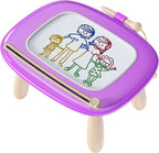 Magnetic Drawing Board, Doodle Board for Toddler Toys Age 1-2, Magnetic Writing Board, Preschool Learning and Educational Sensory Toys for 1 2 3 Years Old Girl Boy Gift for Birthday, Christmas(Purple)