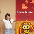 BioSwiss Bandages, Thanksgiving Shaped Self Adhesive Bandage, Latex Free Sterile Wound Care, Fun First Aid Kit Supplies for Kids and Adults, 50 Count