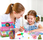 XXTOYS Crystal Growing Kit - Crafts for Girls Ages 6-8 - Create 12 Flowers Crystals Science Experiment Kit - DIY Decorative Lamp Set Light Up The Night - STEM Educational Toys Gifts for 6+