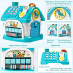 Marstone Baby Toys for 1 Year Old Boy and Girl Gifts: Toddler Toys Age 1-2, 8-in-1 Montessori with Sound Lights Music Clock Telephone and Car, Educational Birthday Gift for Boy 12-18 Months