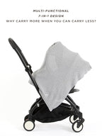 We are Amma | The Cocoon™ - Newborn Essentials Must Haves: Nursing Cover for Breast Feeding Essentials | Nursing Sweater Used as Breastfeeding Cover (Grey, Plus Size)