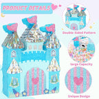 WERNNSAI Princess Castle Pinata - Ice Castle Pinata Blue Princess Party Decorations for Girls Birthday Party Game Magical World Birthday Party Decoration Supply Winter Fairy Party Game