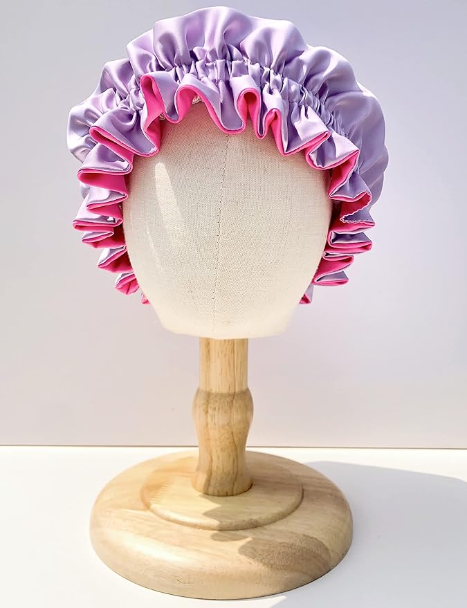 AKISS Baby Infant Newborn Toddler Satin Silk Hair Bonnet for Baby Girl Boy Sleeping Kids Cap Hat