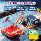 Remote Control Battle Robots, RC Fighting Robots Toys for Kids, Combat Robot STEM Toys, 4WD 2.4 GHz Remote Control Robot Set Birthday Gifts for Boys and Girls Age 5 & Up